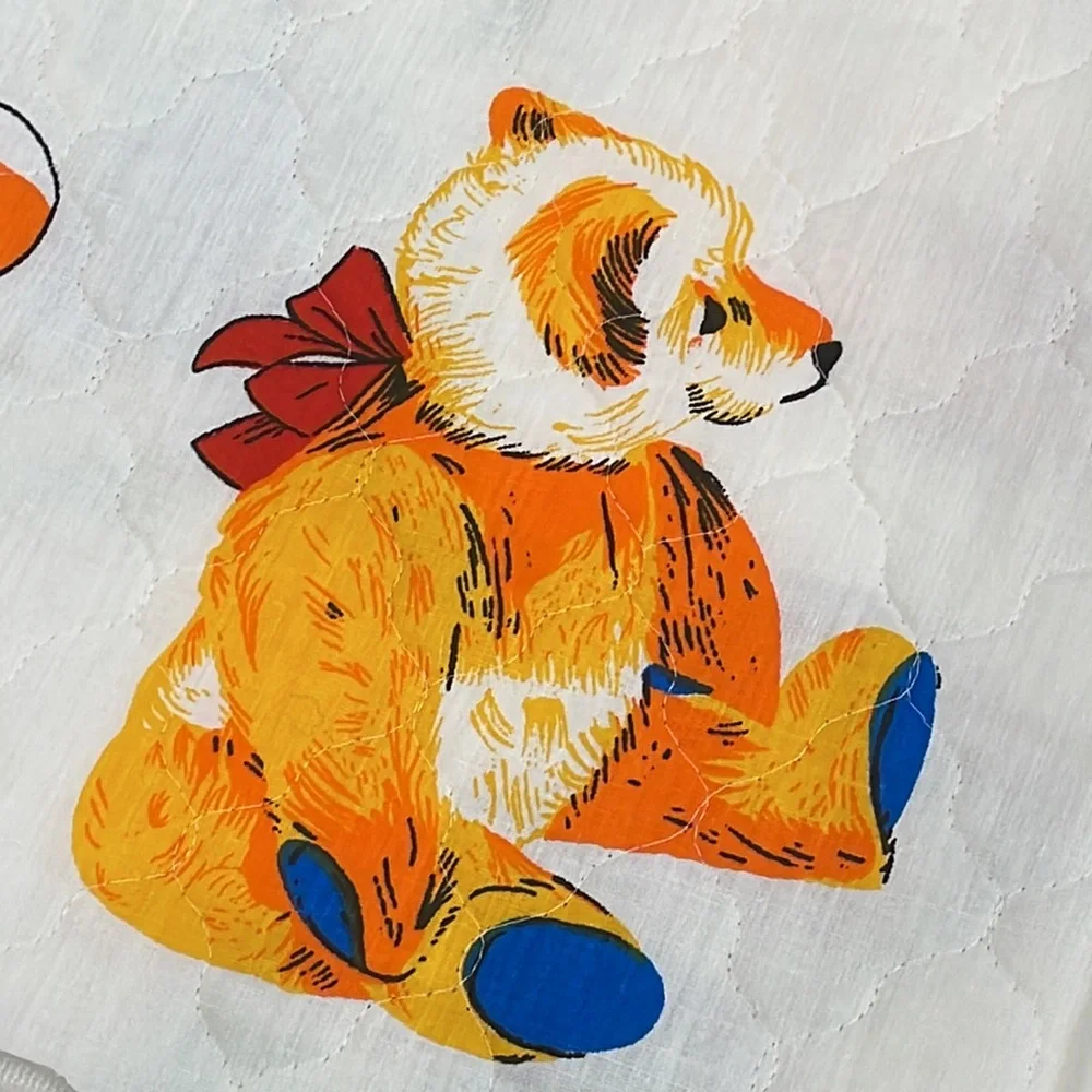 Vintage bears and toys fabric